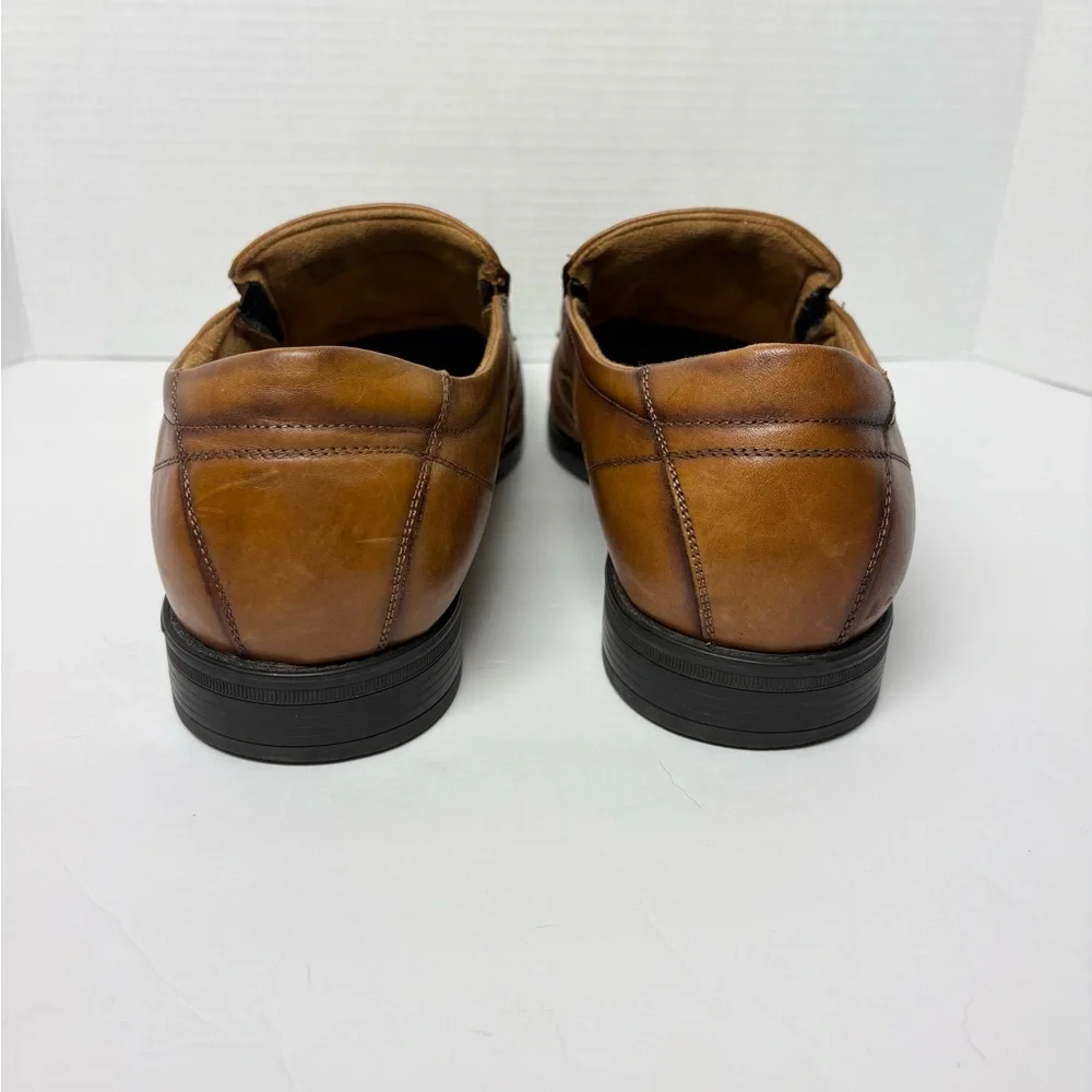 Florsheim Men’s Midtown Moc Toe Slip-On Loafers Cognac Dress Shoe Round Toe 13D‎